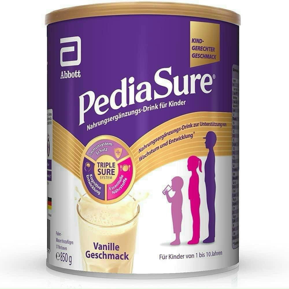 Sữa bột Pediasure Đức cho trẻ biếng ăn, chậm lớn hộp 850g Từ 1 - 10 tuổi